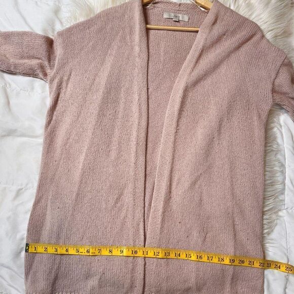 LOFT Oversized Cardigan Sweater Blush S - Picture 2 of 8